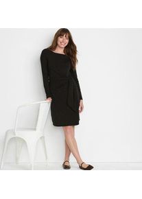 LANDS' END Baumwolle/Modal-Kleid mit Zierschleife f&uuml;r Damen, Damen, size: regular, Schwarz, Baumwolle Modal, by Lands' End