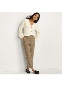 LANDS' END Kn&ouml;chellange Hose aus geb&uuml;rstetem Flanell f&uuml;r Damen, Damen, size: regular, Braun, Viskose/Polyester-Mischung, by Lands' End