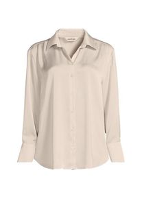 LANDS' END Satinbluse f&uuml;r Damen in Petite-Gr&ouml;&szlig;e, Damen, size: petite, Lila, Polyester, by Lands' End