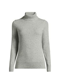 LANDS' END Rollkragen-Pullover aus Kaschmir in Plus-Gr&ouml;&szlig;e, Damen, size: plus, Grau, Kaschmir, by Lands' End