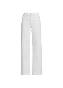 LANDS' END Jeans High Waist mit weitem Bein Farbig in Plus-Gr&ouml;&szlig;e, Damen, size: plus, Wei&szlig;, Baumwoll-Mischung/Polyester-Mischung, by Lands' End
