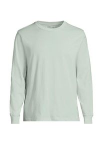 LANDS' END Super-T Langarm-Shirt f&uuml;r Herren, Classic Fit, Herren, size: regular, Gr&uuml;n, Baumwolle, by Lands' End