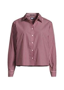 LANDS' END Kurze, b&uuml;gelfreie Hemdbluse f&uuml;r Damen, Damen, size: regular, Orange, Baumwolle, by Lands' End
