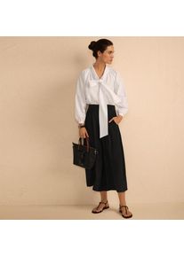 LANDS' END Creaseless 7/8-Palazzohose f&uuml;r Damen in Petite-Gr&ouml;&szlig;e, Damen, size: petite, Schwarz, Polyester, by Lands' End