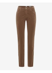 Brax Damen Five-Pocket-Hose Style MARY LIGHT WALNUT, Beige, Gr. 42K