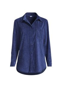 LANDS' END Stretchcord-Bluse f&uuml;r Damen, Damen, size: regular, Blau, Polyester/Nylon/Viskose, by Lands' End