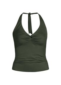 LANDS' END Neckholder-Tankinitop f&uuml;r Damen, Damen, size: regular, Gr&uuml;n, Nylon-Mischung, by Lands' End