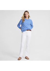 LANDS' END Farbige Straight Fit Jeans High Waist, Damen, size: regular, Wei&szlig;, Elasthan/Baumwoll-Mischung/Polyester-Mischung, by Lands' End