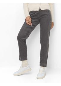 Brax Damen Cordhose Style MARA S SMOKE GREY, dunkelgrau, Gr. 52K