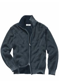 Replay Herren Used-Look-Cardigan Blau 100 % Baumwolle