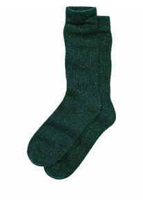Mey & Edlich Mey & Edlich Herren Tweedspur-Stricksocke Gr&uuml;n 45 % Wolle, 40 % Polyamid, 15 % Seide