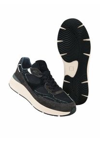 D.A.T.E. Herren Sneaker Musa Schwarz 55 % Rindleder, 40 % Polyester, 5 % Ziegenleder