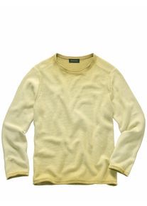 Mey & Edlich Mey & Edlich Herren Gegenton-Pullover Gelb 100 % Baumwolle