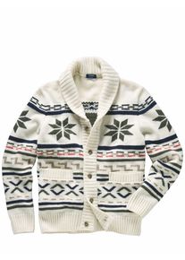 St. James Herren Strickjacke Sion Beige 100 % Wolle