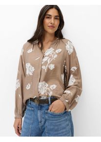 Brax Damen Bluse Style VIVIAN warm greige, hellbraun, Gr. 38