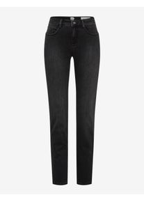 Brax Damen Five-Pocket-Hose Style MARY USED DARK GREY, denim dunkelgrau, Gr. 46K