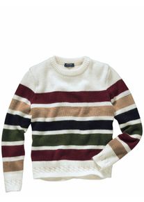 St. James Herren Damen-Pullover Andorre Beige 48 % Mohair, 36 % Polyacryl, 9 % Polyamid, 7 % Polyester