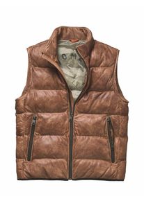 Mey & Edlich Mey & Edlich Herren Hartgesottene Lederweste Braun 100 % Leder (Lammnappa)