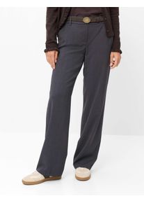 Brax Damen Palazzohose Style MAINE SMOKE GREY, dunkelgrau, Gr. 34K