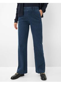 Raphaela by Brax Damen Marlenehose Style PAM FLARED, denim dunkelblau, Gr. 34