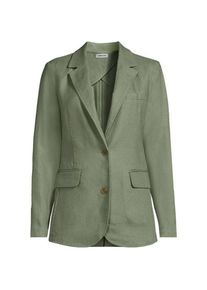 LANDS' END Premium Reinleinen-Blazer f&uuml;r Damen, Damen, size: regular, Gr&uuml;n, Leinen, by Lands' End