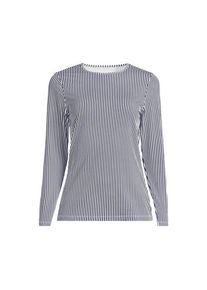 LANDS' END Schnelltrocknendes UPF 50 Sonnenschutz-Badeshirt f&uuml;r Damen, Damen, size: regular, Blau, Nylon-Mischung, by Lands' End