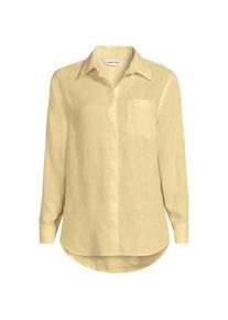 LANDS' END Premium Reinleinen-Bluse f&uuml;r Damen, Damen, size: regular, Gelb, Leinen, by Lands' End