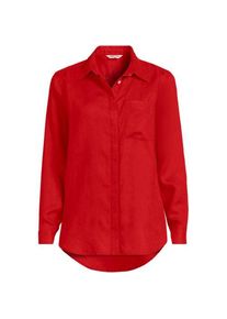 LANDS' END Premium Reinleinen-Bluse f&uuml;r Damen in Plus-Gr&ouml;&szlig;e, Damen, size: plus, Rot, Leinen, by Lands' End