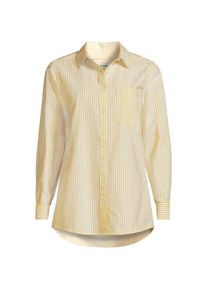 LANDS' END Langarm Oxford-Hemdbluse f&uuml;r Damen, Damen, size: regular, Gelb, Baumwolle, by Lands' End