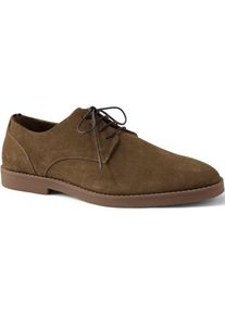 LANDS' END Veloursleder-Schn&uuml;rschuhe f&uuml;r Herren, Herren, size: regular, Grau, by Lands' End