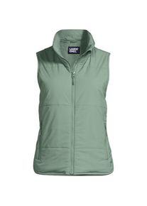 LANDS' END Leichte verstaubare Steppweste f&uuml;r Damen, Damen, size: regular, Gr&uuml;n, Nylon-Mischung, by Lands' End