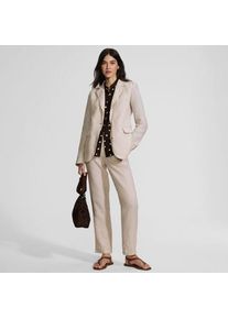LANDS' END Premium Reinleinen-Blazer f&uuml;r Damen, Damen, size: regular, Elfenbein, Leinen, by Lands' End