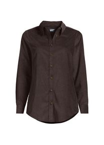 LANDS' END Feincord-Hemdbluse f&uuml;r Damen in Plus-Gr&ouml;&szlig;e, Damen, size: plus, Braun, Baumwolle, by Lands' End