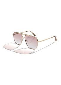 LANDS' END ASTEROID Sonnenbrille im Oversize Piloten-Stil f&uuml;r Damen, Damen, size: regular, Gelb, by Lands' End