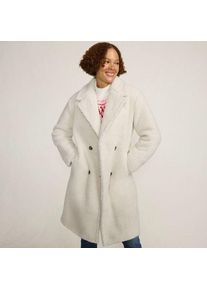 LANDS' END Teddymantel f&uuml;r Damen, Damen, size: regular, Elfenbein, Polyester, by Lands' End
