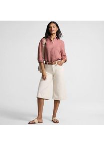 LANDS' END Premium Reinleinen-Schlupfbluse in Petite-Gr&ouml;&szlig;e, Damen, size: petite, Rot, Leinen, by Lands' End