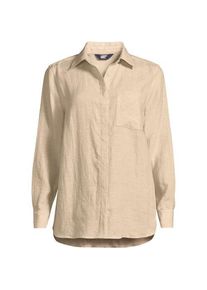 LANDS' END Premium Reinleinen-Bluse f&uuml;r Damen in Plus-Gr&ouml;&szlig;e, Damen, size: plus, Elfenbein, Leinen, by Lands' End