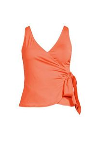 LANDS' END Tankini-Top mit seitlichem Bindeband f&uuml;r Damen, Damen, size: regular, Orange, Elasthan/Polyester-Mischung/Nylon-Mischung, by Lands' End