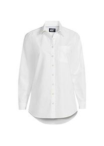 LANDS' END Langarm Oxford-Hemd f&uuml;r Damen in Plus-Gr&ouml;&szlig;e, Damen, size: plus, Wei&szlig;, Baumwolle, by Lands' End