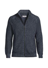 LANDS' END Rippstrick DRIFTER Cardigan f&uuml;r Herren, Herren, size: regular, Blau, Baumwolle/Nylon, by Lands' End