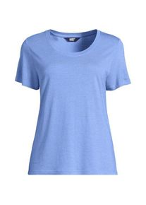 LANDS' END Shirt aus Leinenmix f&uuml;r Damen, Damen, size: regular, Blau, by Lands' End