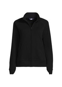 LANDS' END Serious Sweats Rei&szlig;verschluss-Jacke f&uuml;r Damen, Damen, size: regular, Schwarz, Baumwoll-Mischung/Polyester-Mischung, by Lands' End