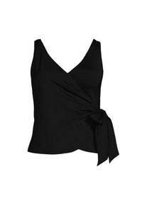 LANDS' END Tankini-Top mit seitlichem Bindeband f&uuml;r Damen, Damen, size: regular, Schwarz, Elasthan/Polyester-Mischung/Nylon-Mischung, by Lands' End