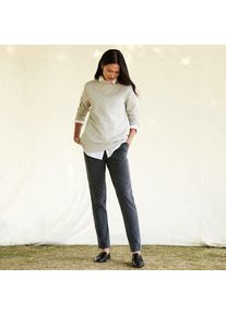 LANDS' END Komfort-Cordhose SPORT KNIT f&uuml;r Damen in Tall-Gr&ouml;&szlig;e, Damen, size: tall, Grau, Baumwoll-Mischung, by Lands' End