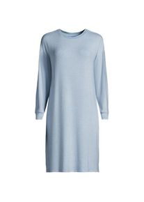 LANDS' END Silky Knit Nachthemd Gestreift f&uuml;r Damen, Damen, size: regular, Blau, Polyester/Viskose/Polyester-Mischung, by Lands' End