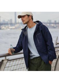 LANDS' END Verstaubare wasserdichte Regenjacke f&uuml;r Herren, Herren, size: regular, Blau, Polyester, by Lands' End