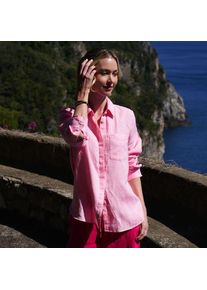 LANDS' END Premium Reinleinen-Bluse f&uuml;r Damen, Damen, size: regular, Pink, Leinen, by Lands' End