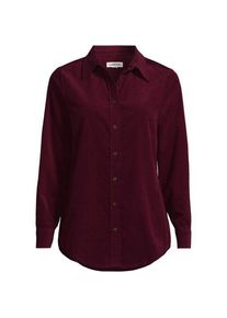 LANDS' END Feincord-Hemdbluse f&uuml;r Damen in Plus-Gr&ouml;&szlig;e, Damen, size: plus, Rot, Baumwolle, by Lands' End
