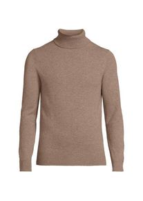 LANDS' END Kaschmir-Rollkragenpullover f&uuml;r Herren, Herren, size: regular, Braun, Kaschmir, by Lands' End