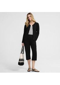 LANDS' END Sport Knit Caprihose f&uuml;r Damen, Damen, size: regular, Schwarz, Baumwolle, by Lands' End